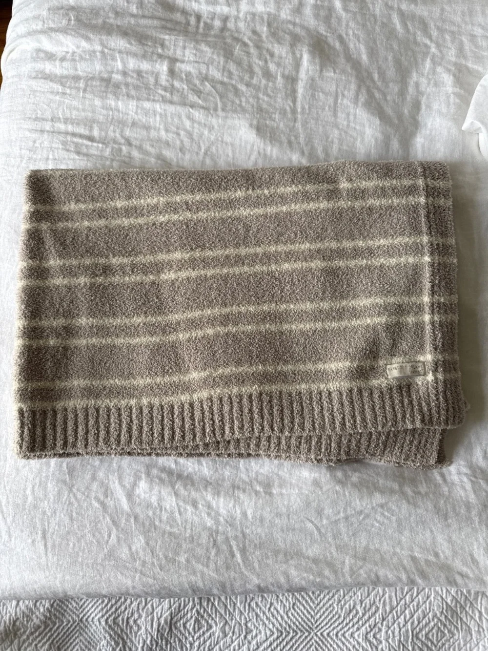 Barefoot Dreams CozyChic Doubled Stripe Blanket 45